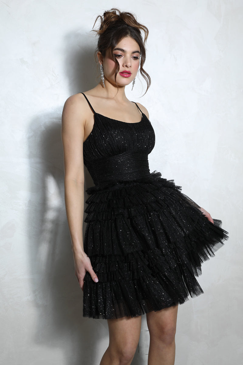 Short Sleeveless A-line Tiered Dress by Eureka 9228 - product image 3