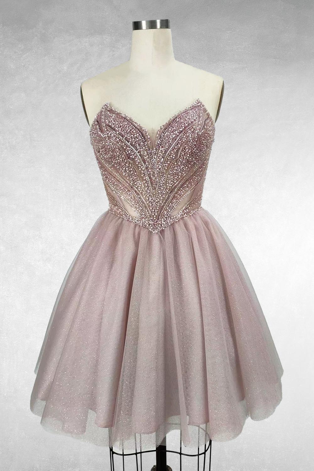 Tulle Short Strapless Dress by Amelia Couture JQ1103S - product image 7