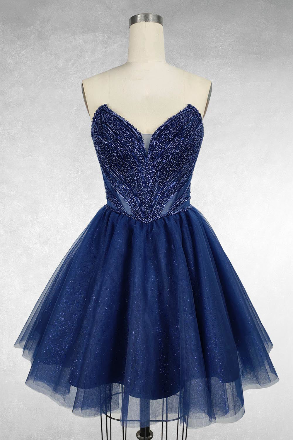 Tulle Short Strapless Dress by Amelia Couture JQ1103S - product image 13