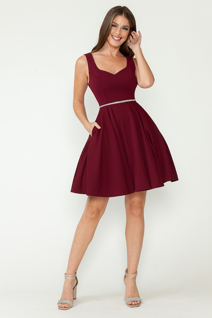 Crepe Short Sleeveless Dress by Lenovia 5259 - product image 8