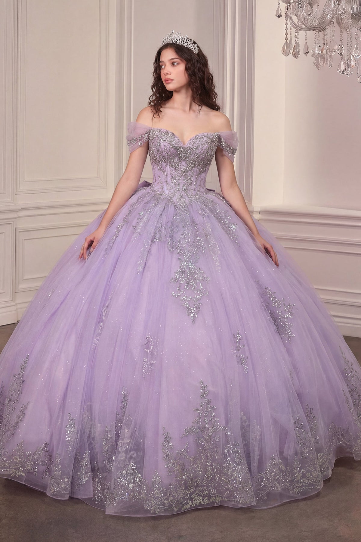Applique Sweetheart Ball Gown by Ladivine 15730 - product image 1