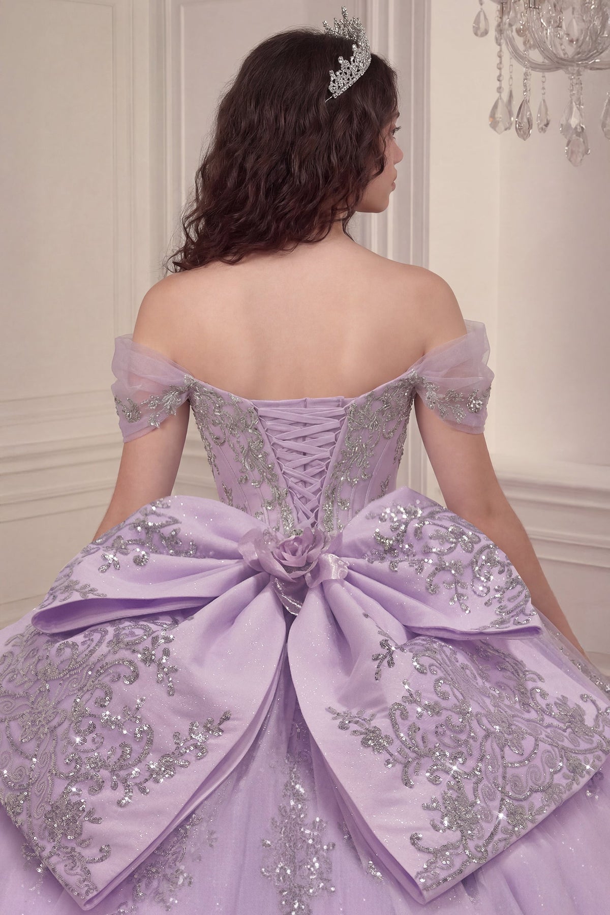 Applique Sweetheart Ball Gown by Ladivine 15730 - product image 4