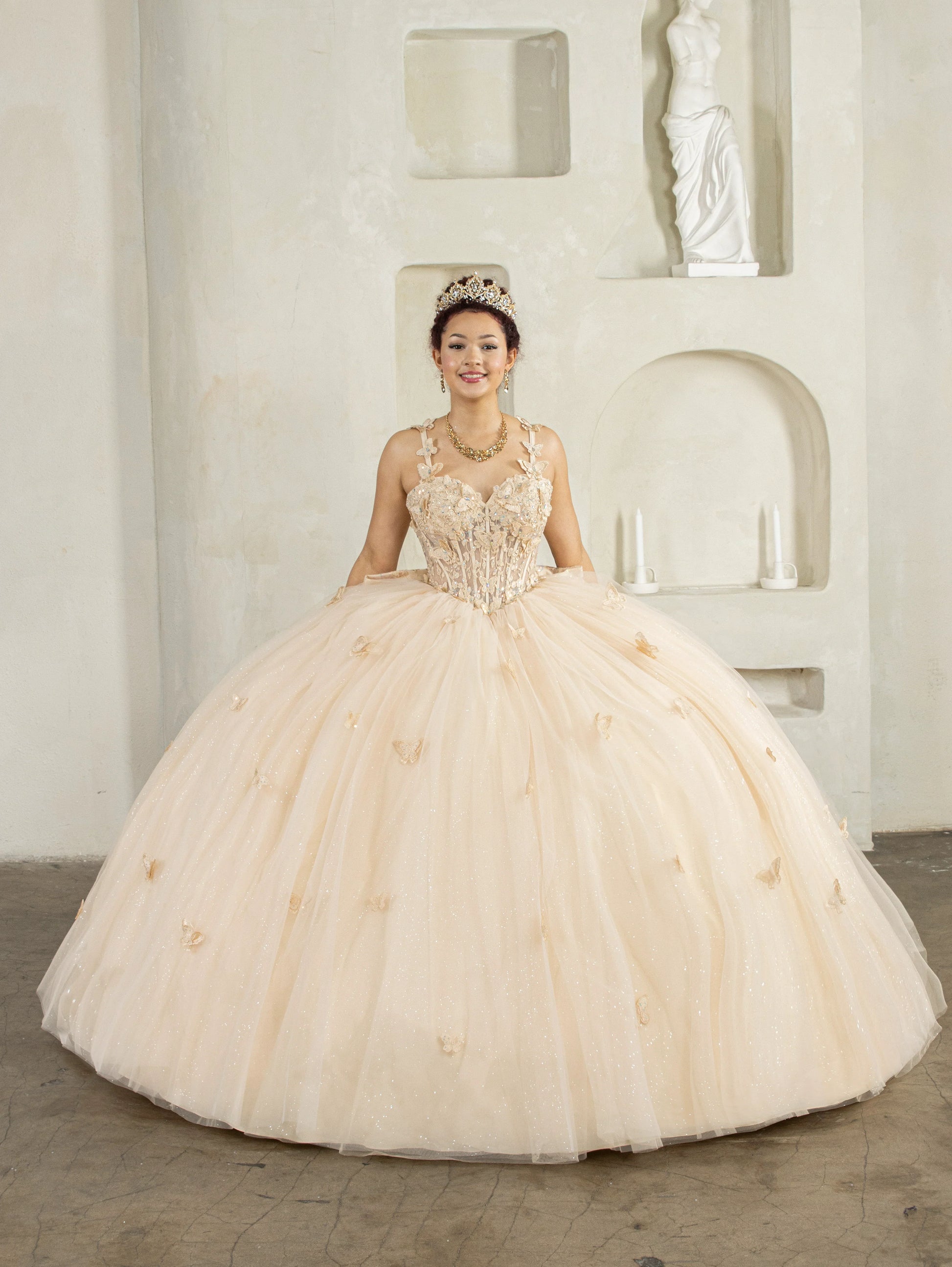 Applique Sleeveless Ball Gown by Calla SCL-30039 - product image 5
