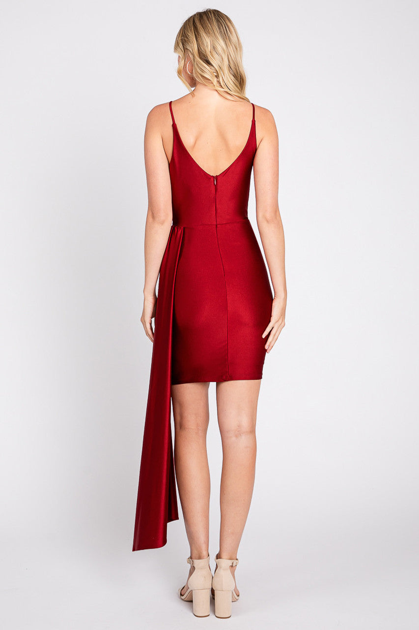 Fitted Short Sleeveless V-Neck Dress by Lenovia 3057 - product image 2