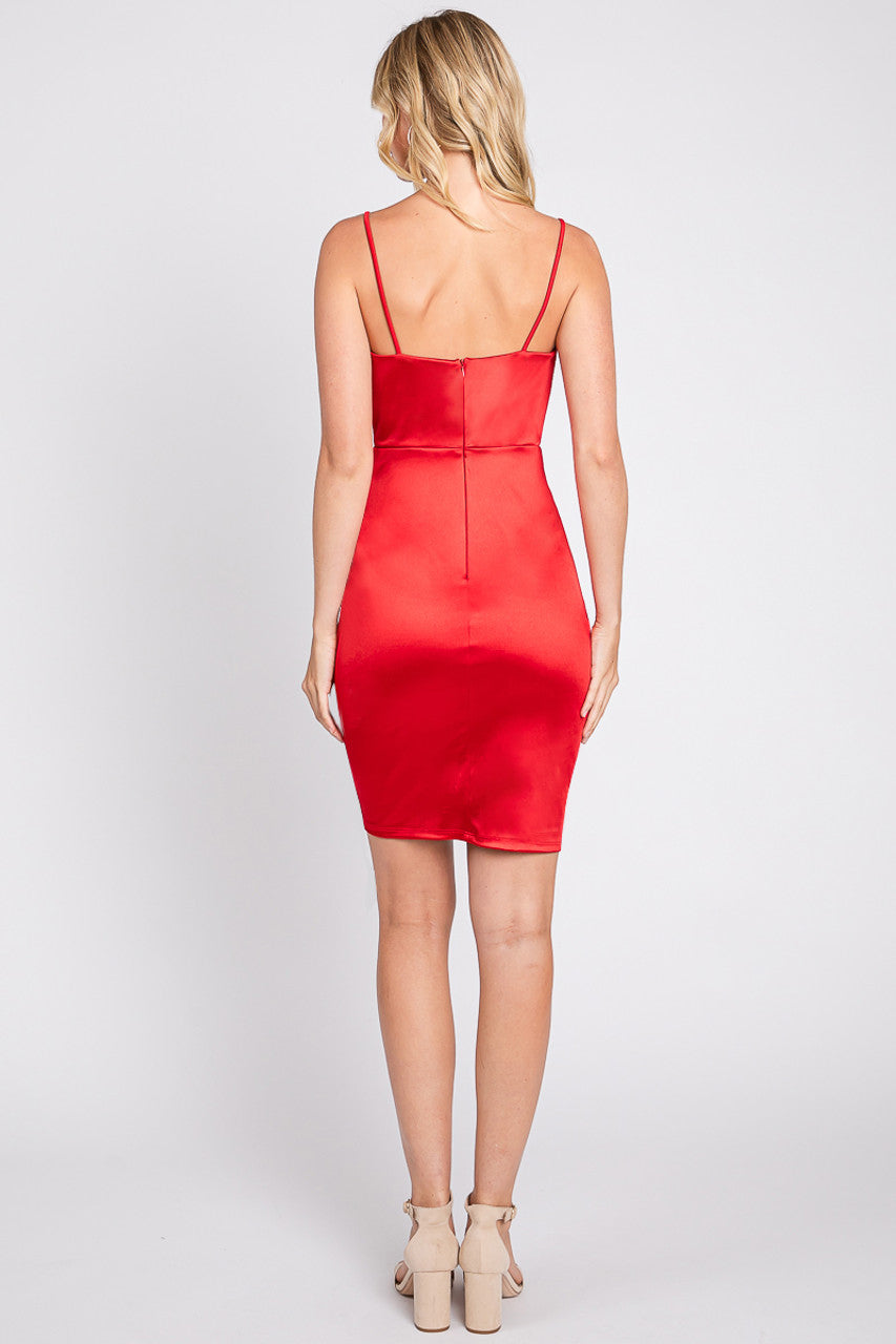 Fitted Short Sleeveless Cowl Dress by Lenovia 3058 - product image 2