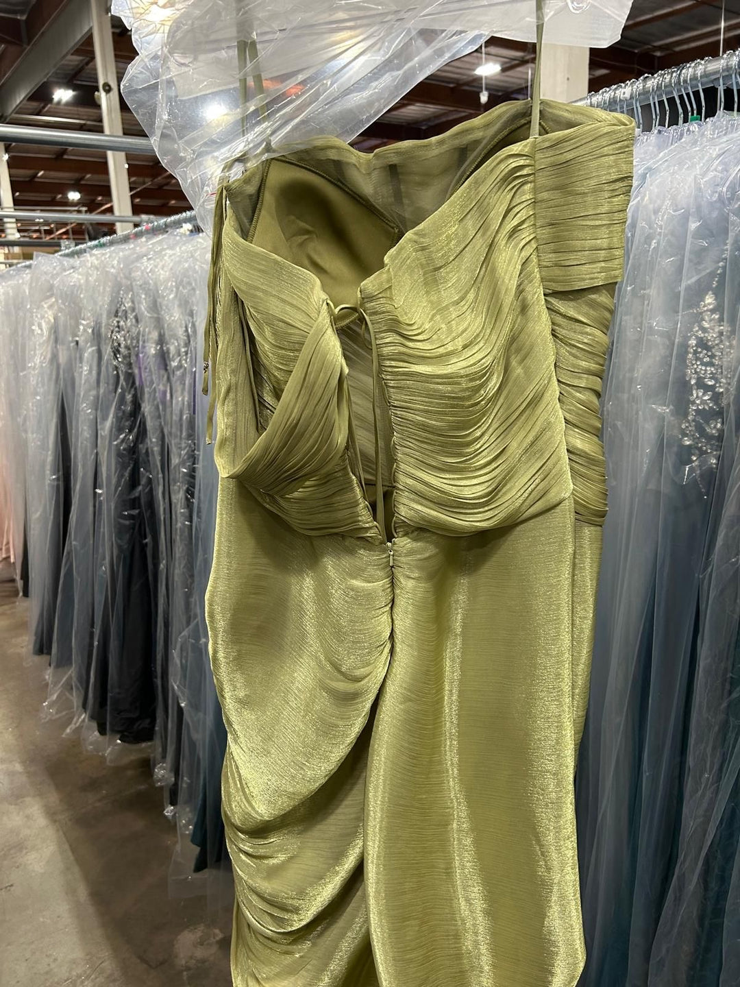 Chiffon Off Shoulder Slit Gown by Ladivine CD416 - image 6