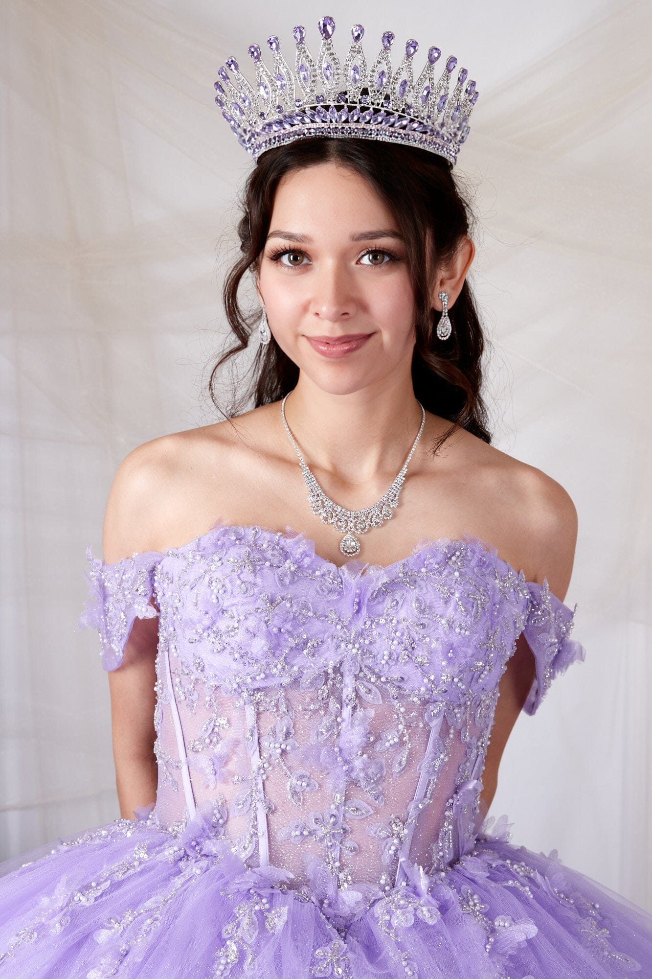 3D Butterfly Off Shoulder Ball Gown by Calla SCL-30015 - product image 3