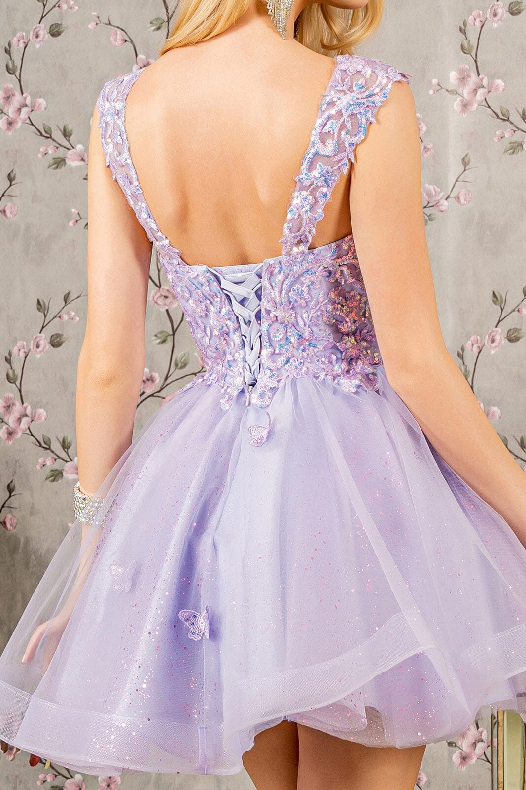 3D Butterfly Short Sleeveless Dress by Elizabeth K GS3186 - product image 20