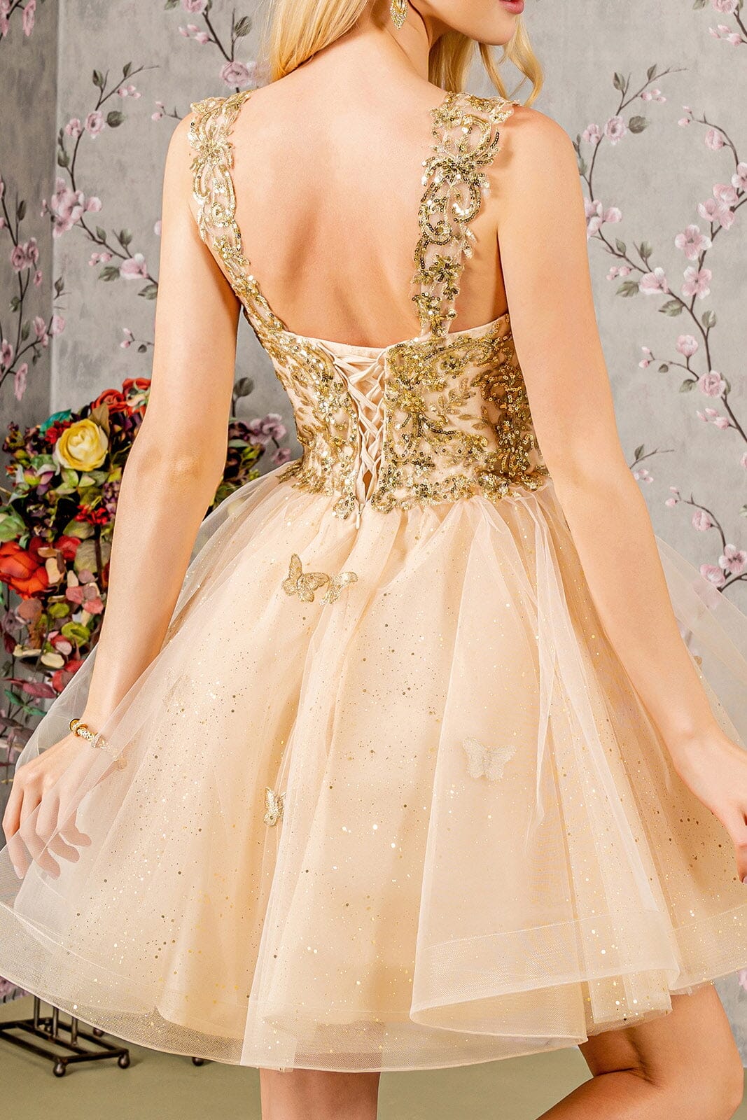 3D Butterfly Short Sleeveless Dress by Elizabeth K GS3186 - product image 33