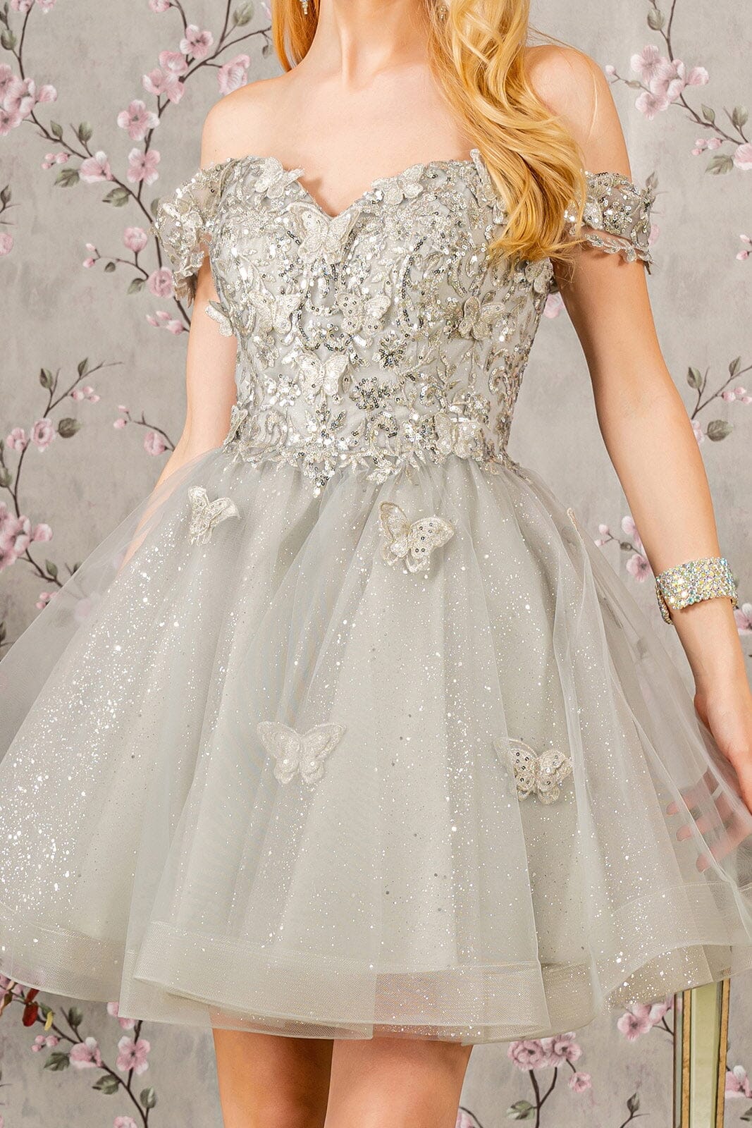 3D Butterfly Short Sleeveless Dress by Elizabeth K GS3186 - product image 39