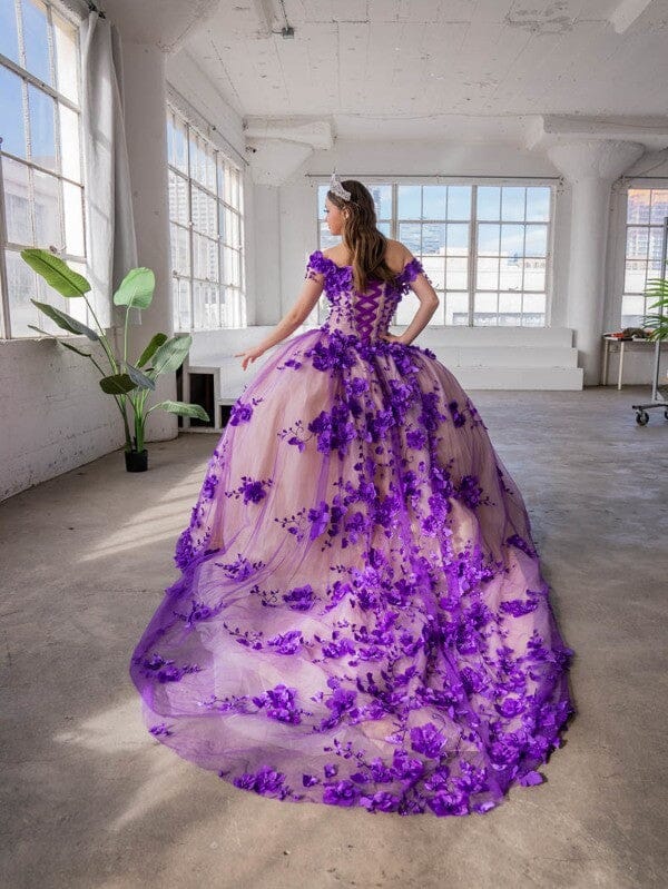 3D Floral Off Shoulder Ball Gown by Calla SCL-30005 - product image 26