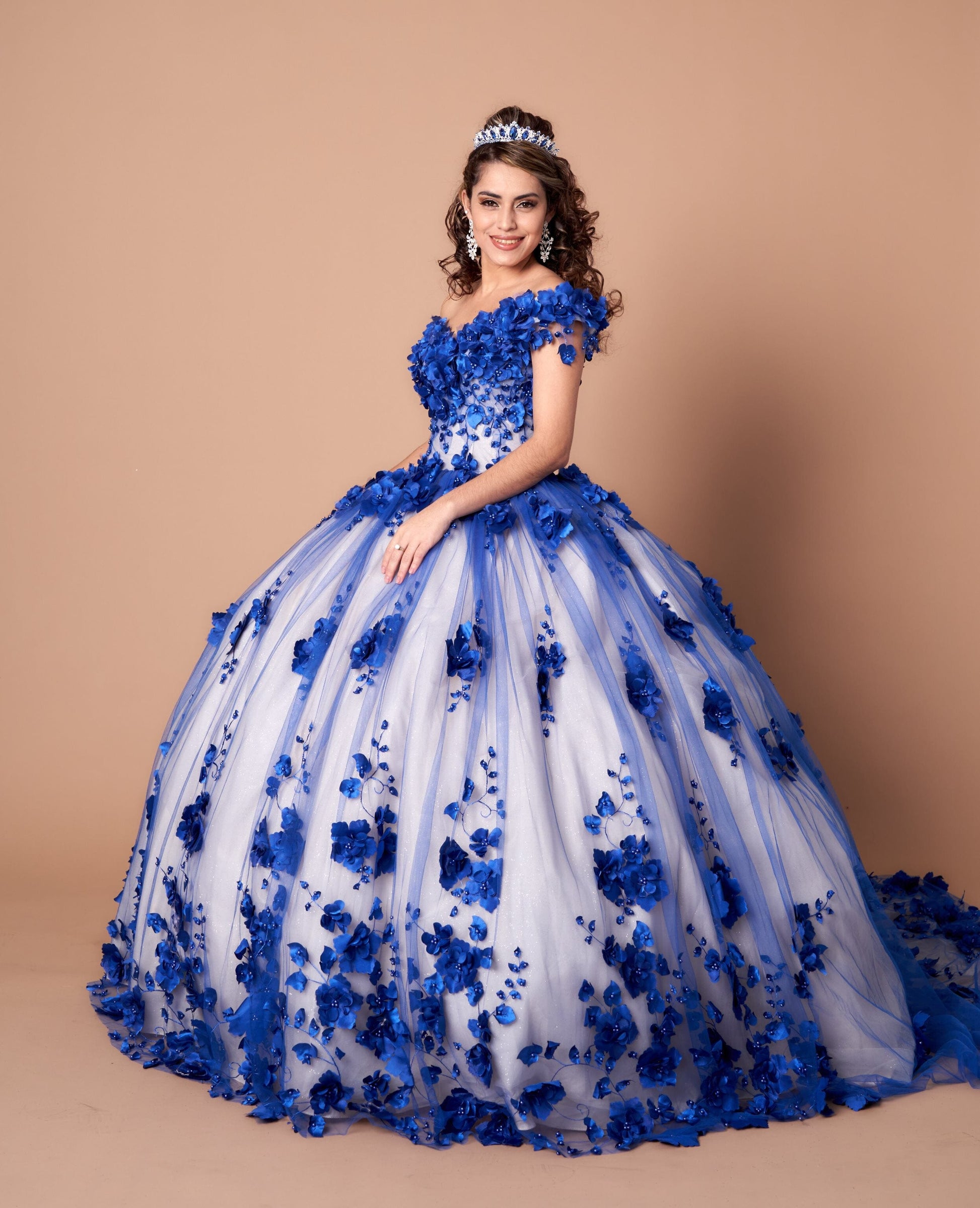 3D Floral Off Shoulder Ball Gown by Calla SCL-30005 - product image 20