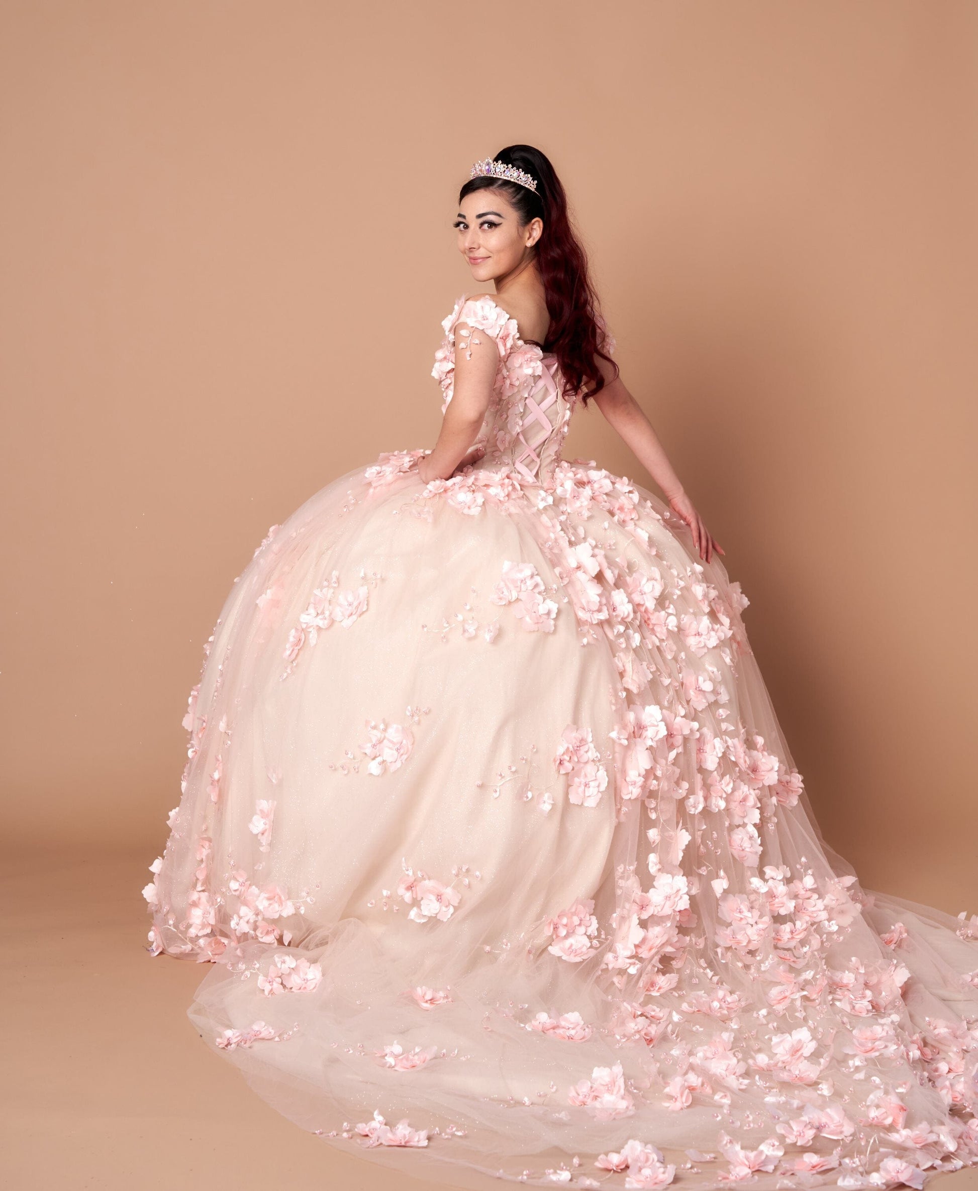 3D Floral Off Shoulder Ball Gown by Calla SCL-30005 - product image 12