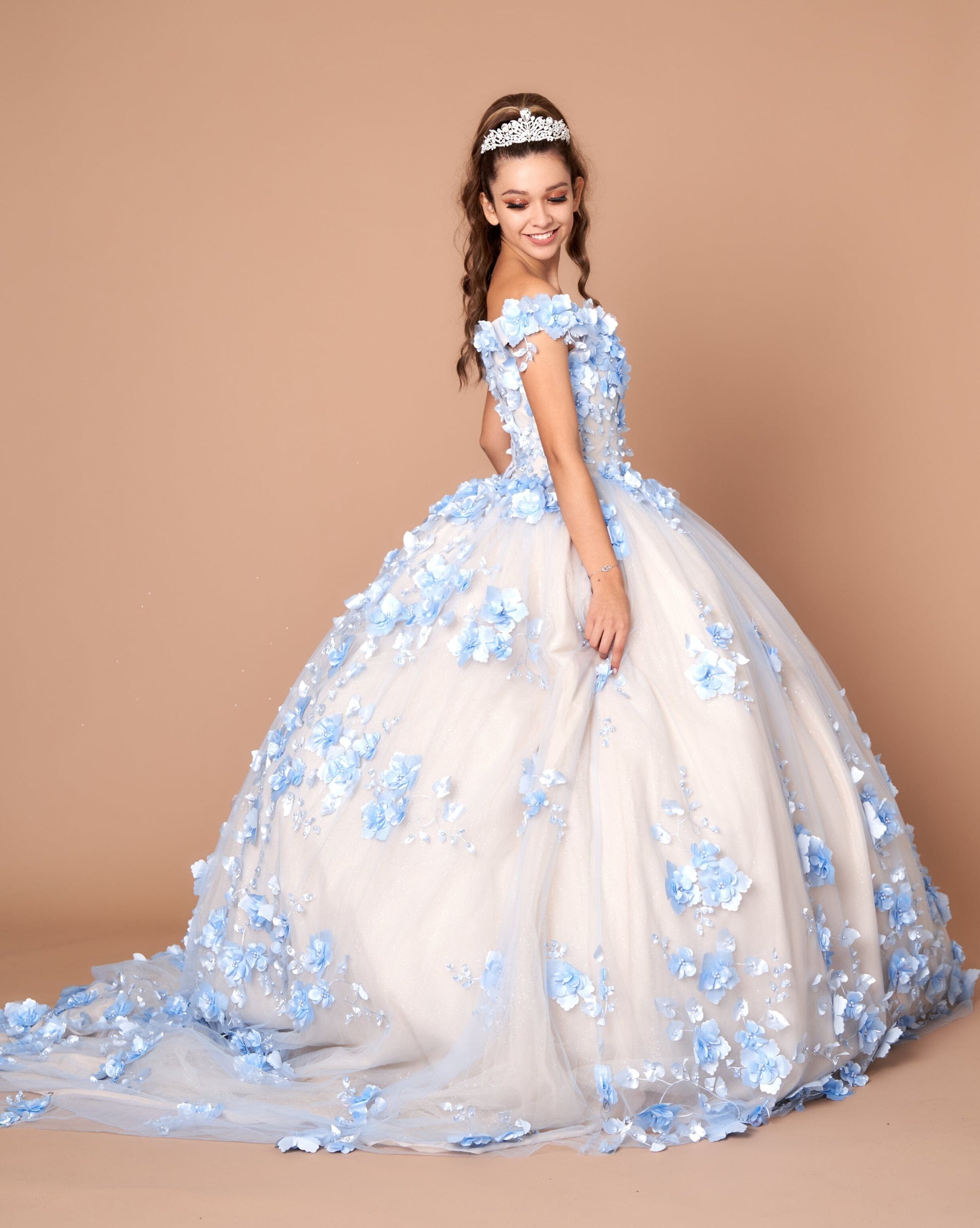 3D Floral Off Shoulder Ball Gown by Calla SCL-30005 - product image 24