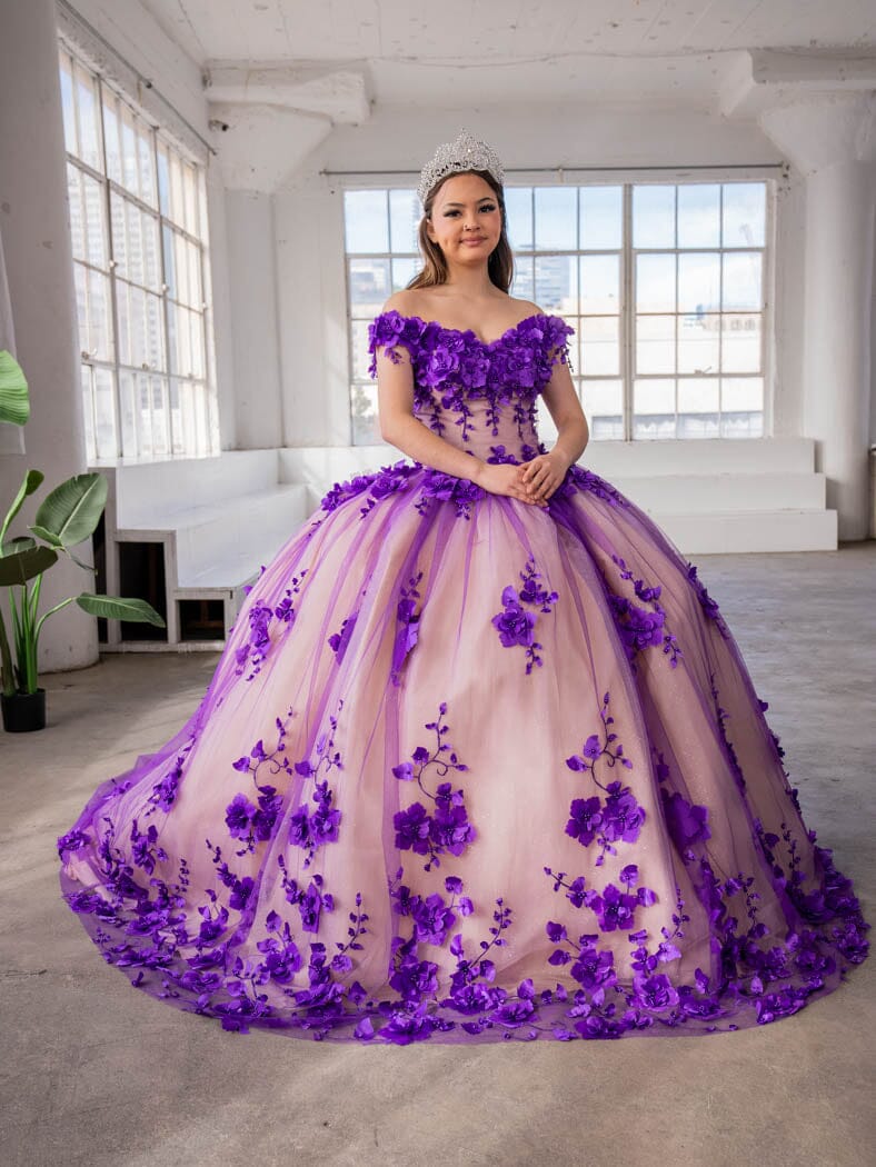 3D Floral Off Shoulder Ball Gown by Calla SCL-30005 - product image 25