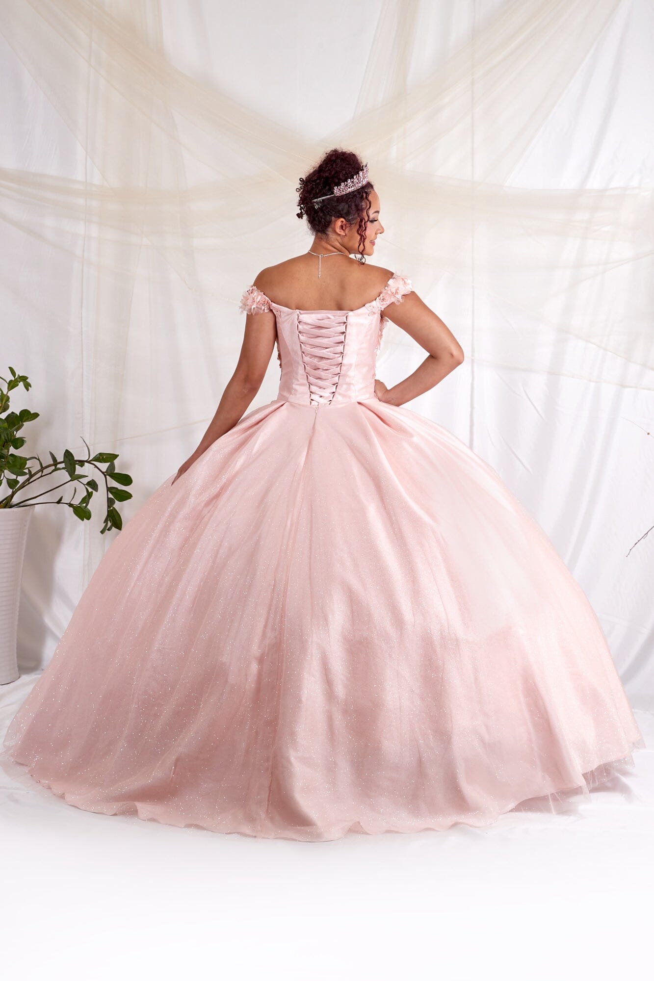 3D Floral Off Shoulder Ball Gown by Calla WB-21551 - product image 2
