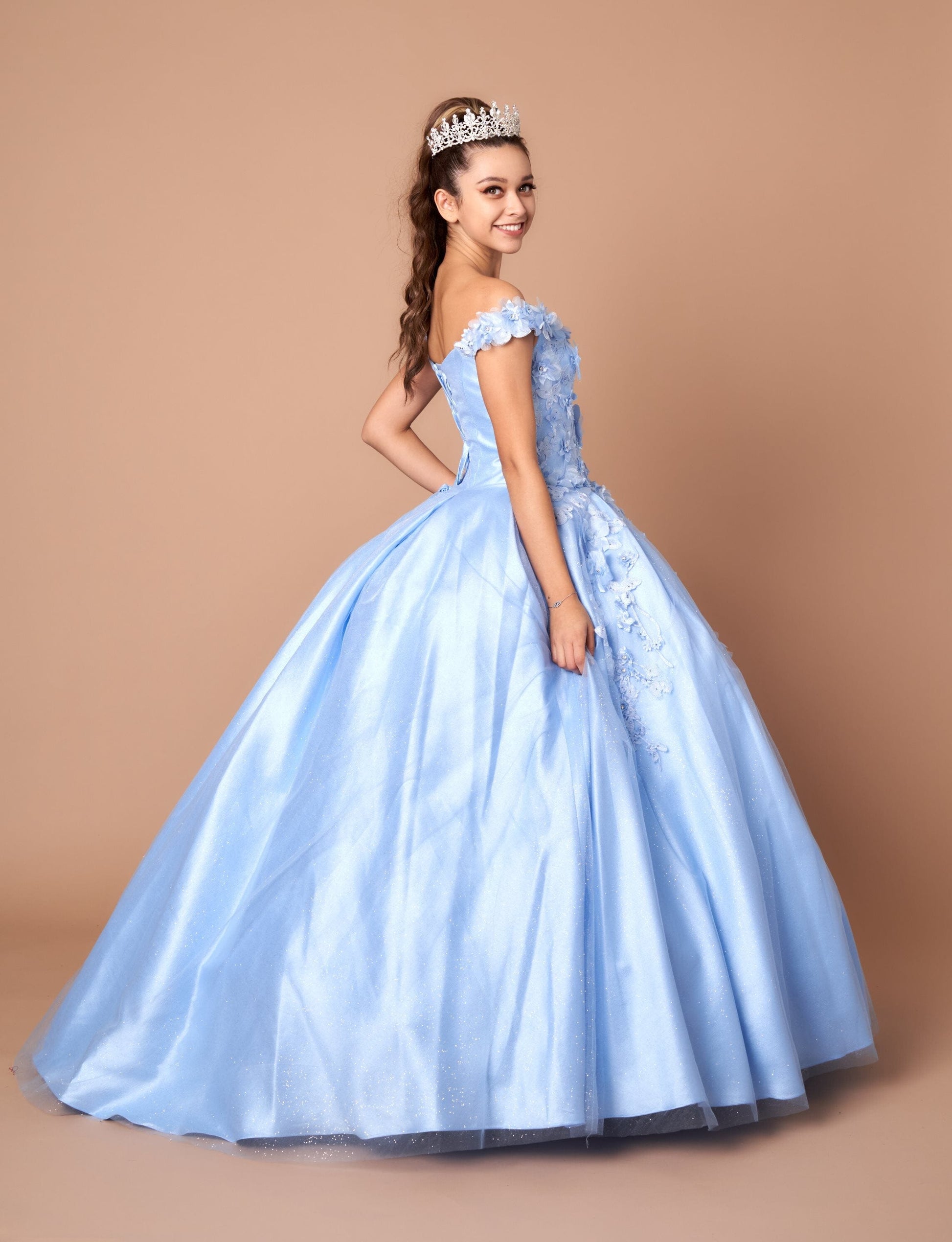 3D Floral Off Shoulder Ball Gown by Calla WB-21551 - product image 7