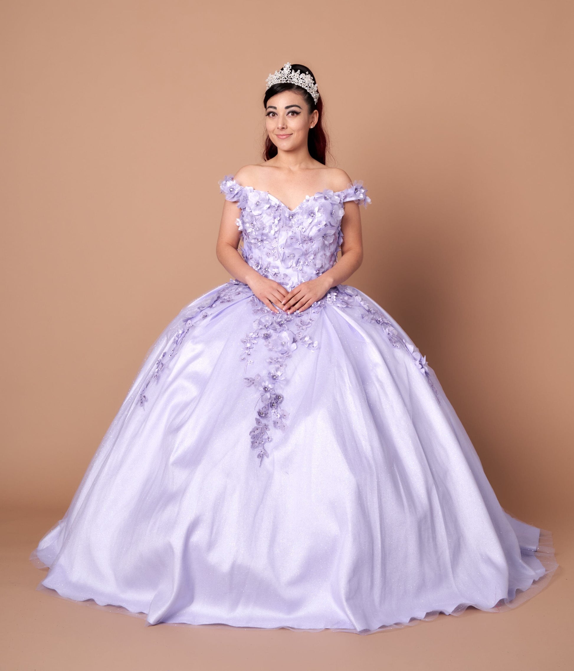 3D Floral Off Shoulder Ball Gown by Calla WB-21551 - product image 10