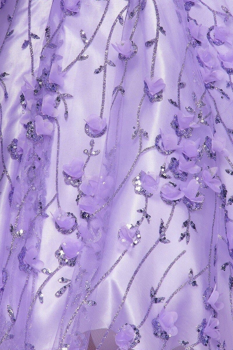 3D Floral Off Shoulder Ball Gown by Cinderella Couture 8021J - product image 7