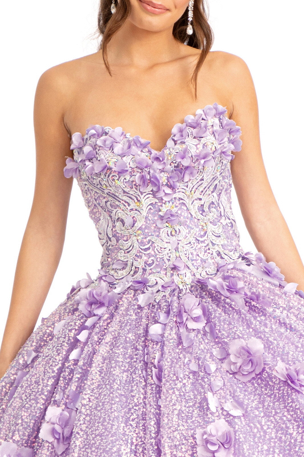 3D Floral Sweetheart Ball Gown by Elizabeth K GL1986 - product image 9