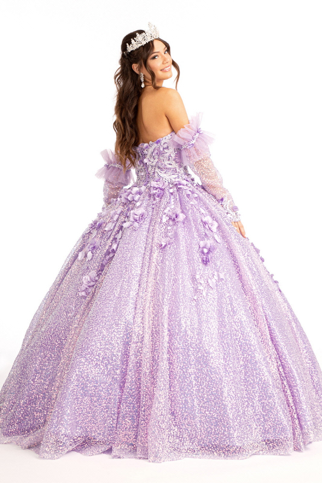 3D Floral Sweetheart Ball Gown by Elizabeth K GL1986 - product image 6
