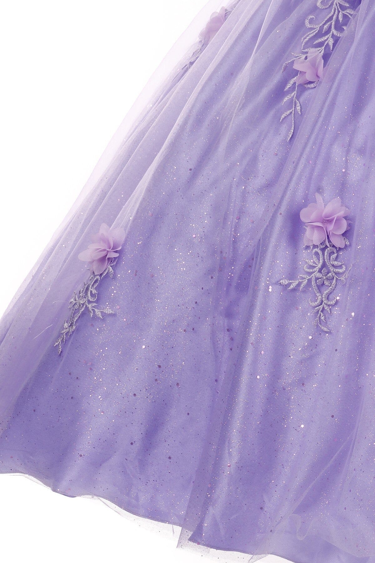 3D Floral V-Neck Ball Gown by Cinderella Couture 8025J - product image 9
