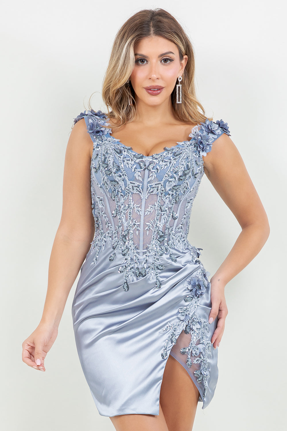 Short Off Shoulder Dress by Cinderella Couture 8181JS - product image 1