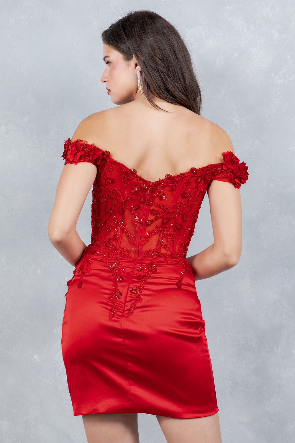 Short Off Shoulder Dress by Cinderella Couture 8181JS - product image 17