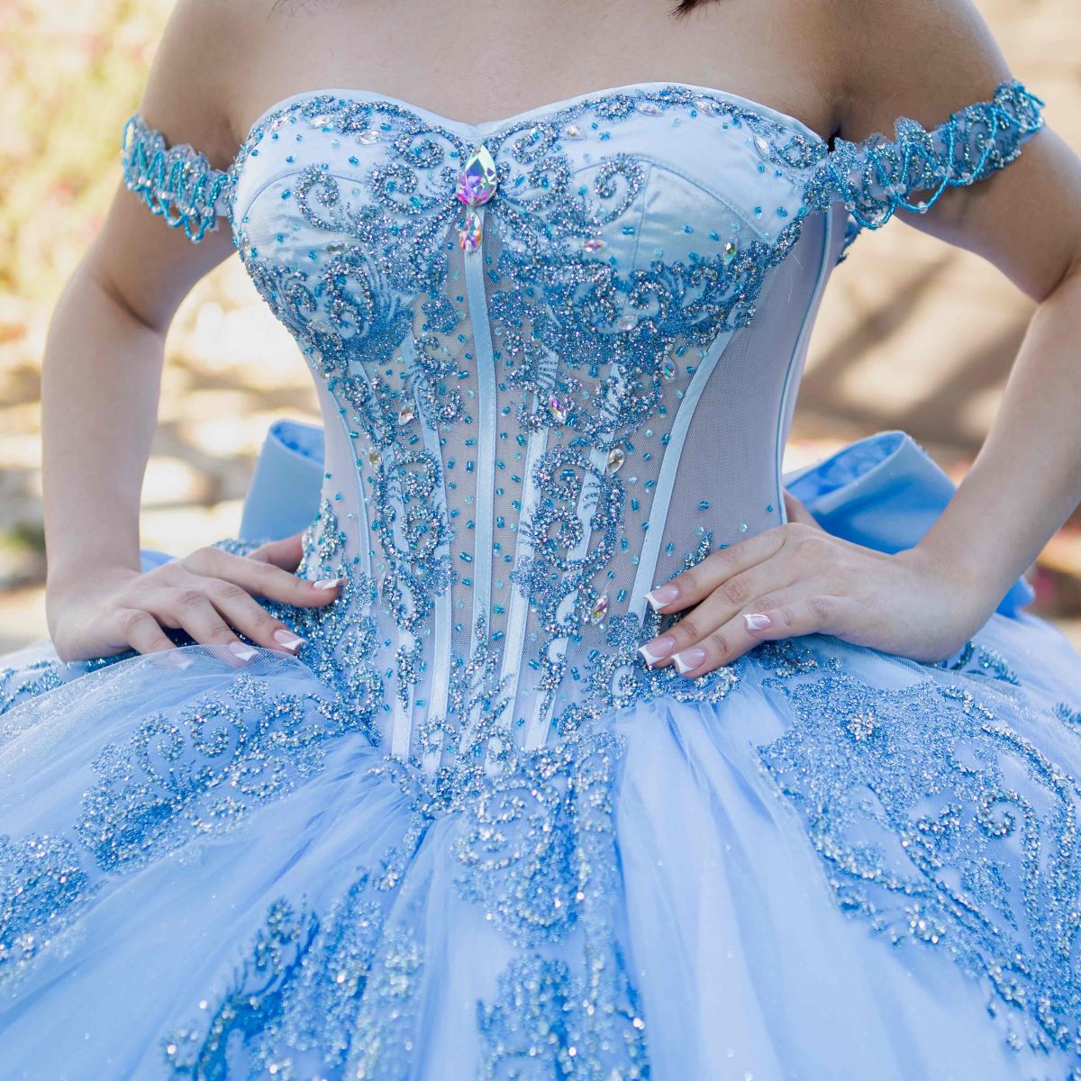 Off Shoulder Ball Gown by Cinderella Couture 8190J - product image 8