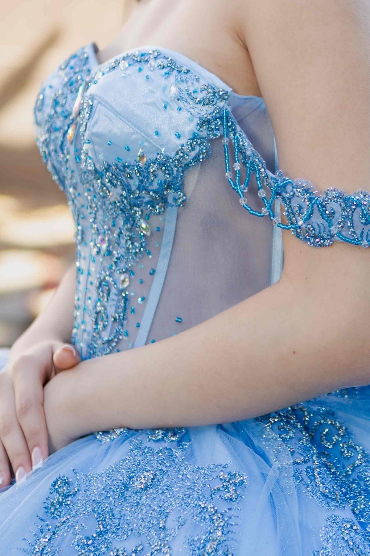 Off Shoulder Ball Gown by Cinderella Couture 8190J - product image 11