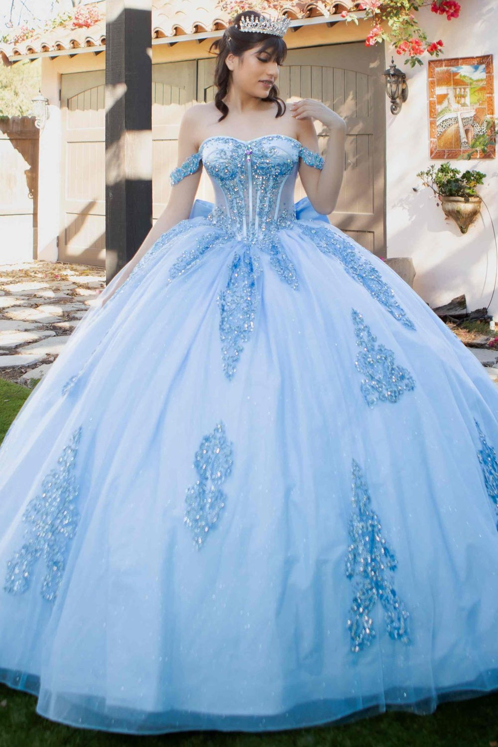 Off Shoulder Ball Gown by Cinderella Couture 8190J - product image 6