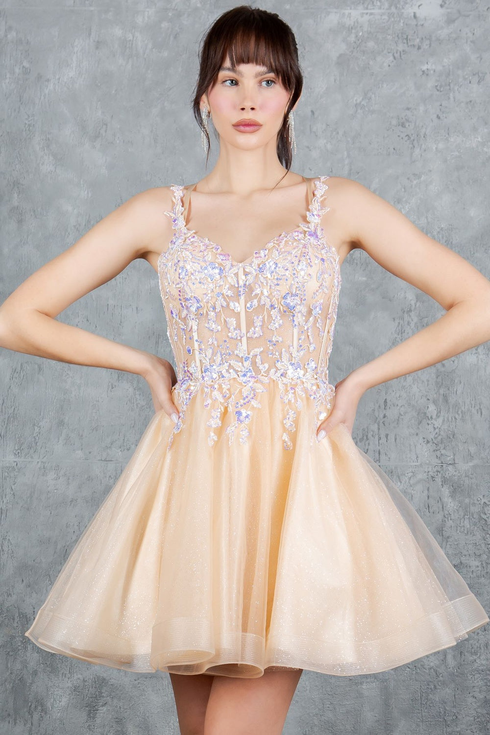 Short Sleeveless Dress by Cinderella Couture 8305J - product image 11