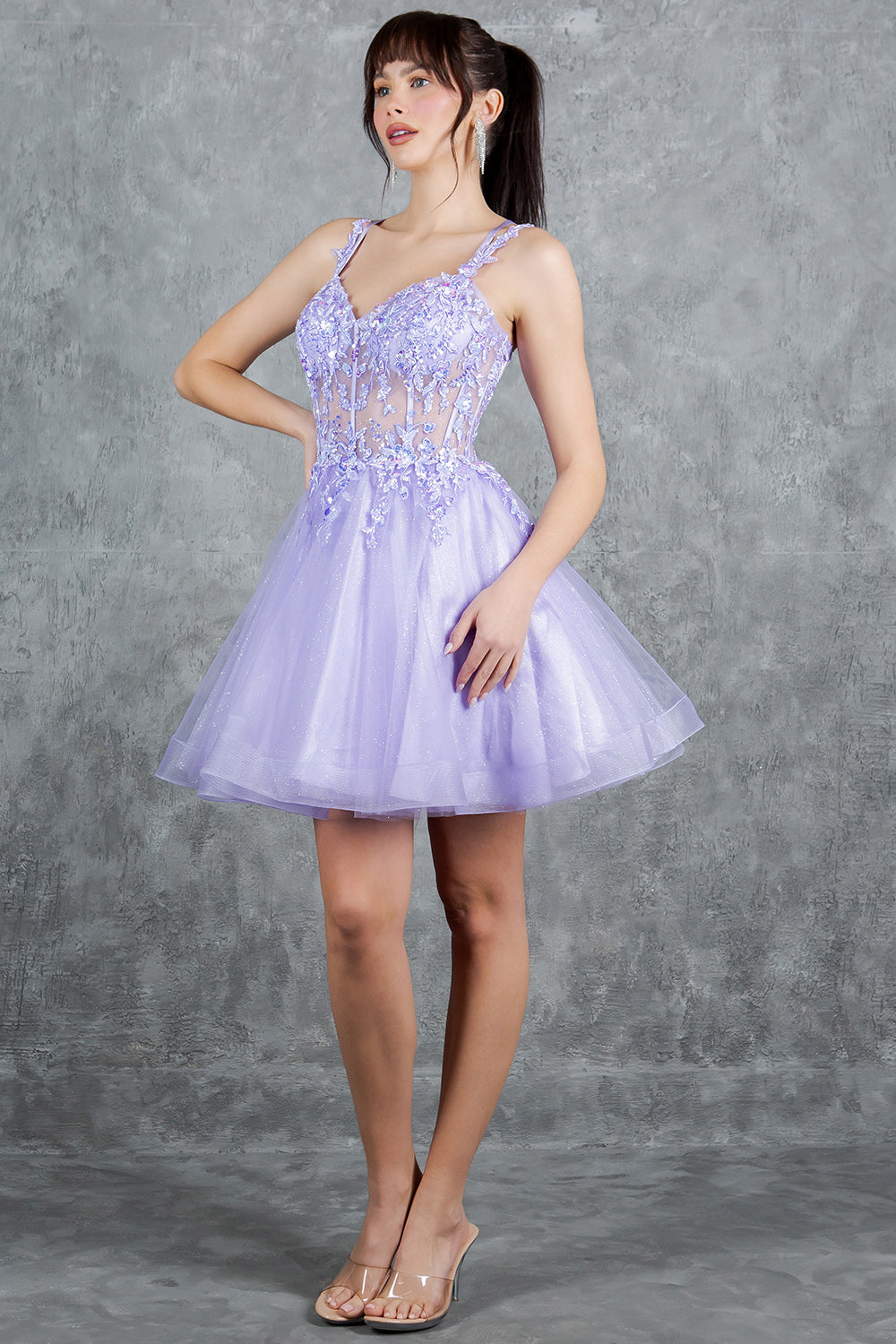 Short Sleeveless Dress by Cinderella Couture 8305J - product image 19
