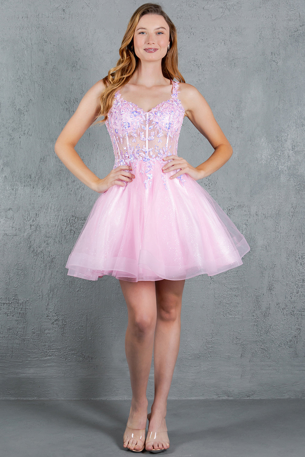 Short Sleeveless Dress by Cinderella Couture 8305J - product image 9