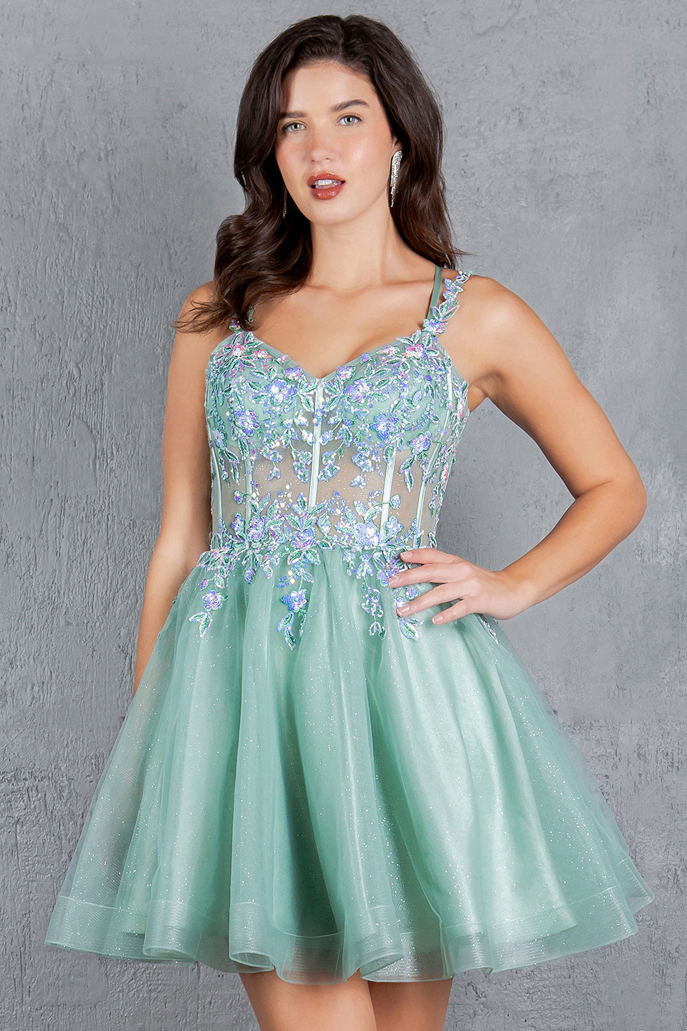 Short Sleeveless Dress by Cinderella Couture 8305J - product image 1