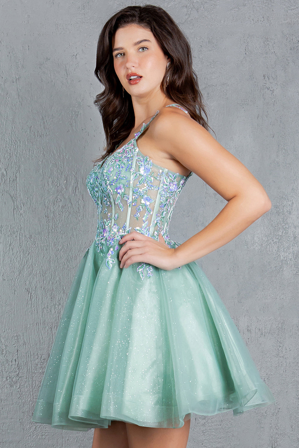 Short Sleeveless Dress by Cinderella Couture 8305J - product image 4