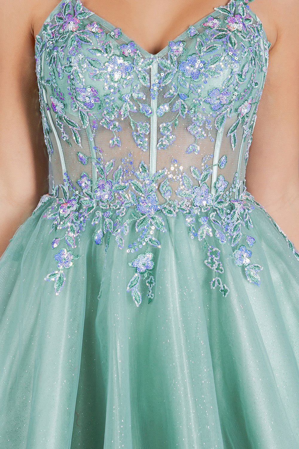 Short Sleeveless Dress by Cinderella Couture 8305J - product image 3
