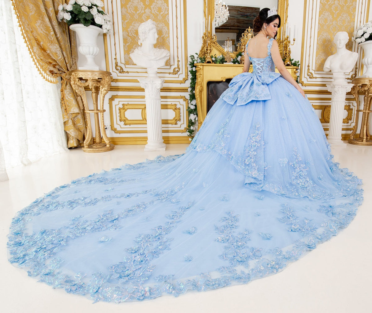 Applique Sleeveless Ball Gown by Cinderella Couture 8310J - product image 2