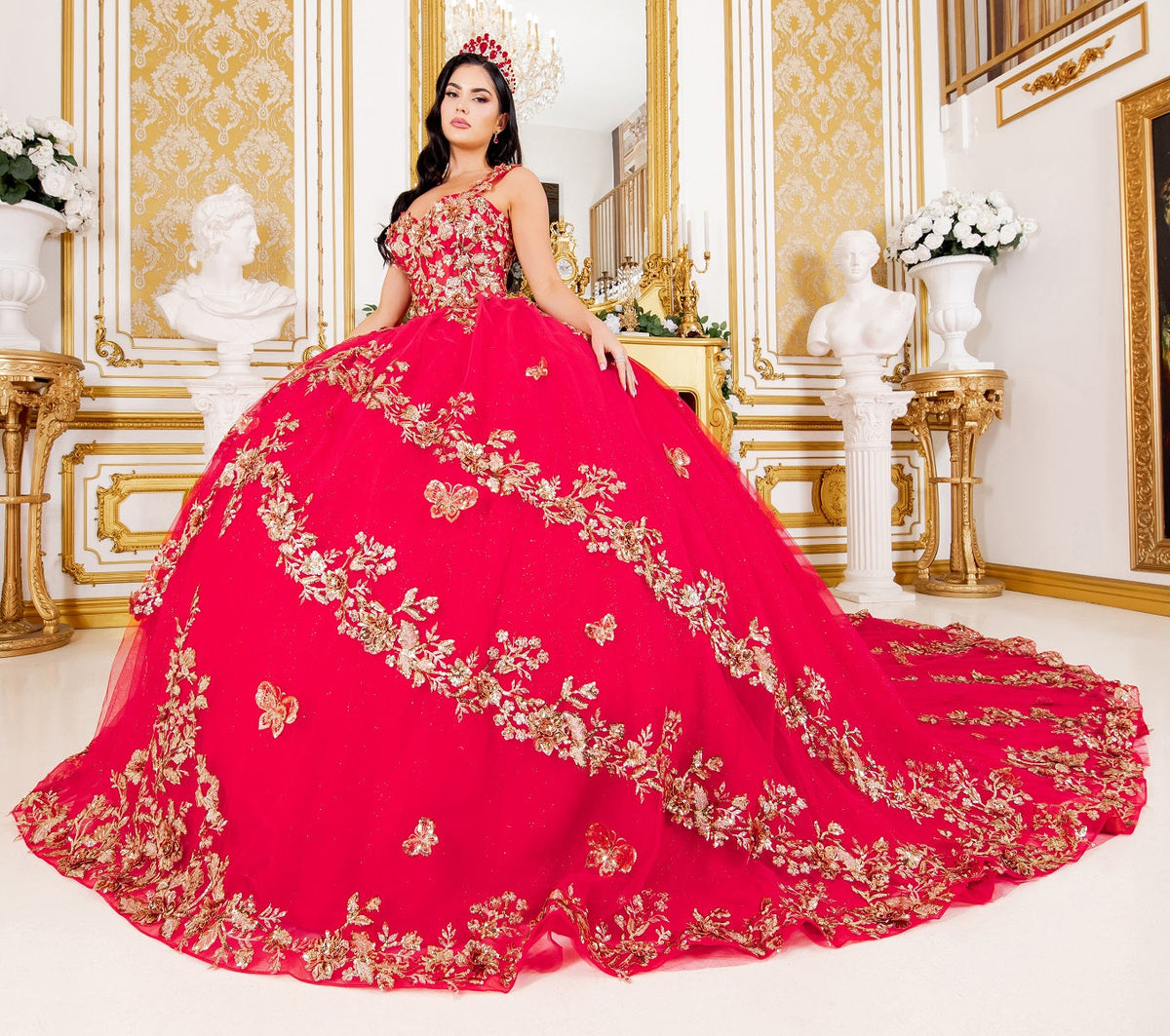 Applique Sleeveless Ball Gown by Cinderella Couture 8310J - product image 10