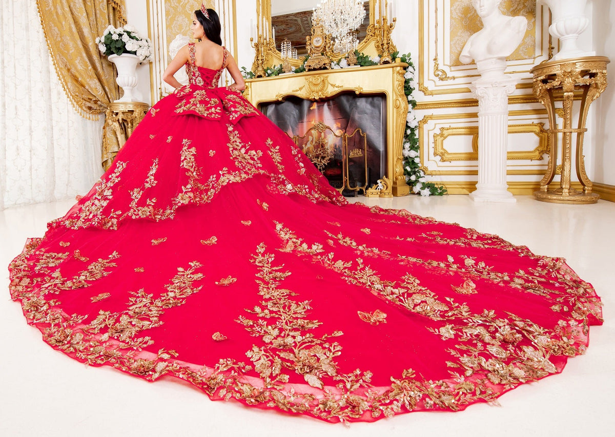 Applique Sleeveless Ball Gown by Cinderella Couture 8310J - product image 7