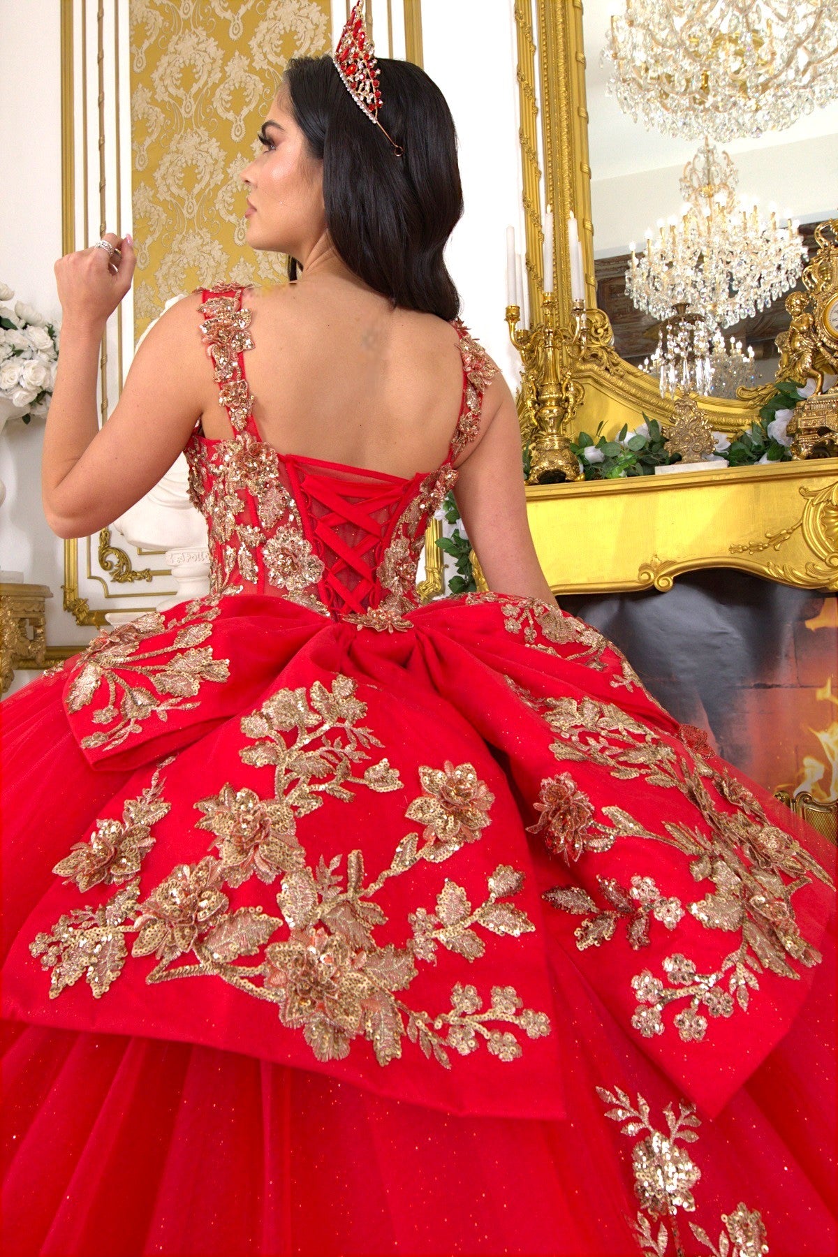 Applique Sleeveless Ball Gown by Cinderella Couture 8310J - product image 9