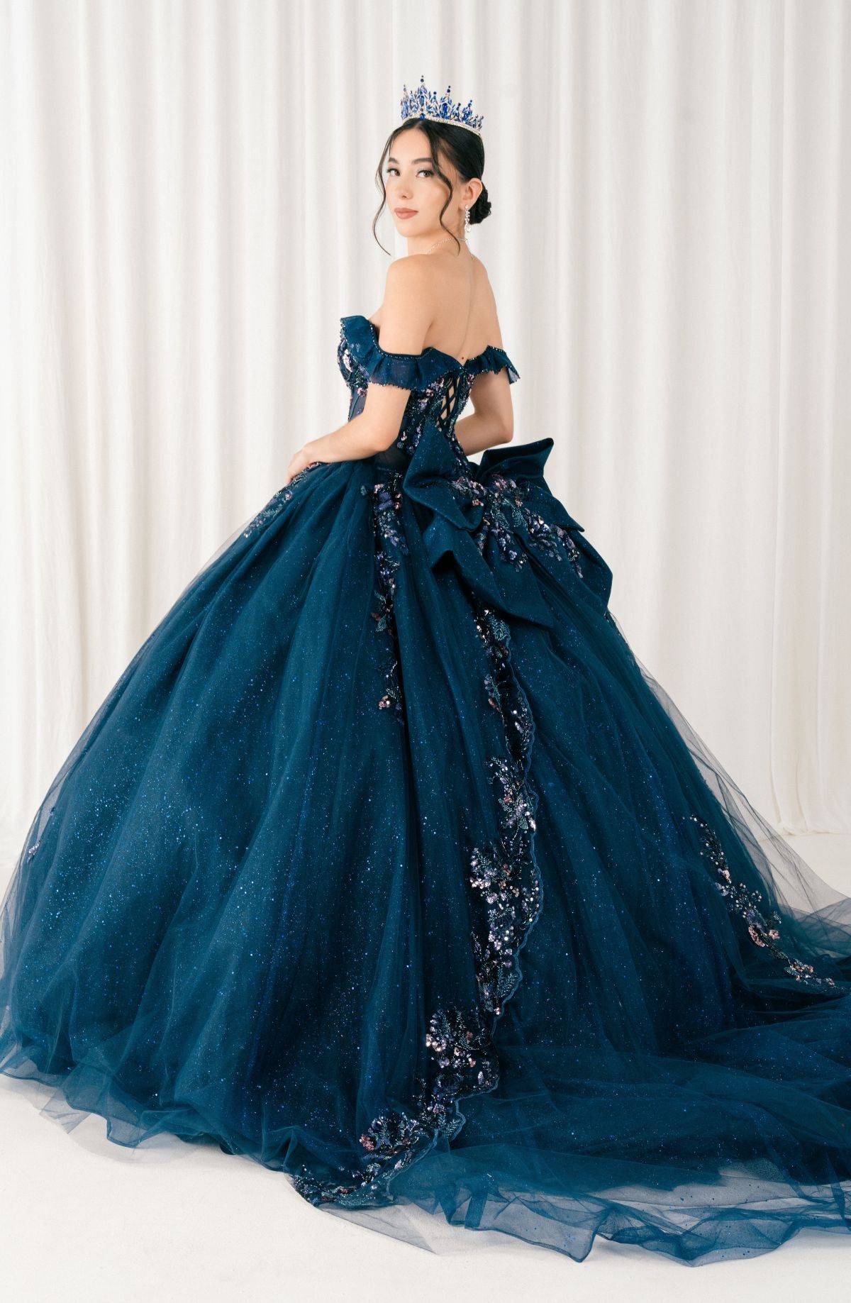 Off Shoulder Ball Gown by Cinderella Couture 8440JQ - product image 2