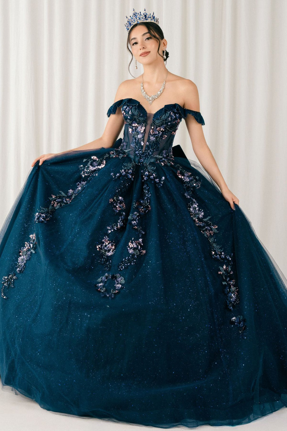 Off Shoulder Ball Gown by Cinderella Couture 8440JQ - product image 1
