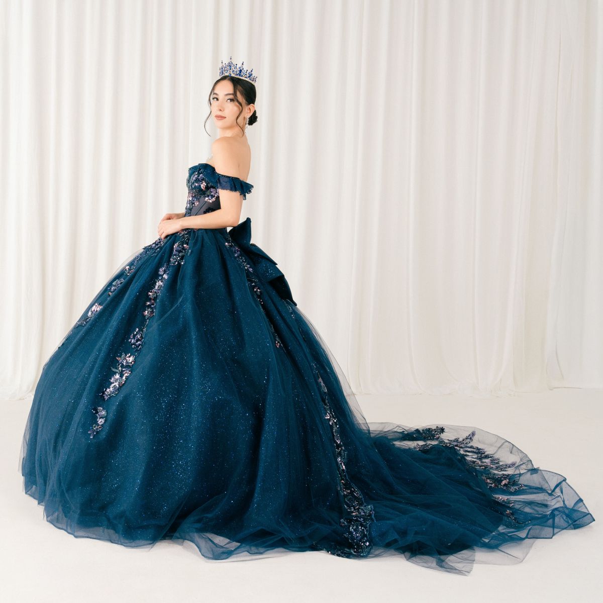 Off Shoulder Ball Gown by Cinderella Couture 8440JQ - product image 6