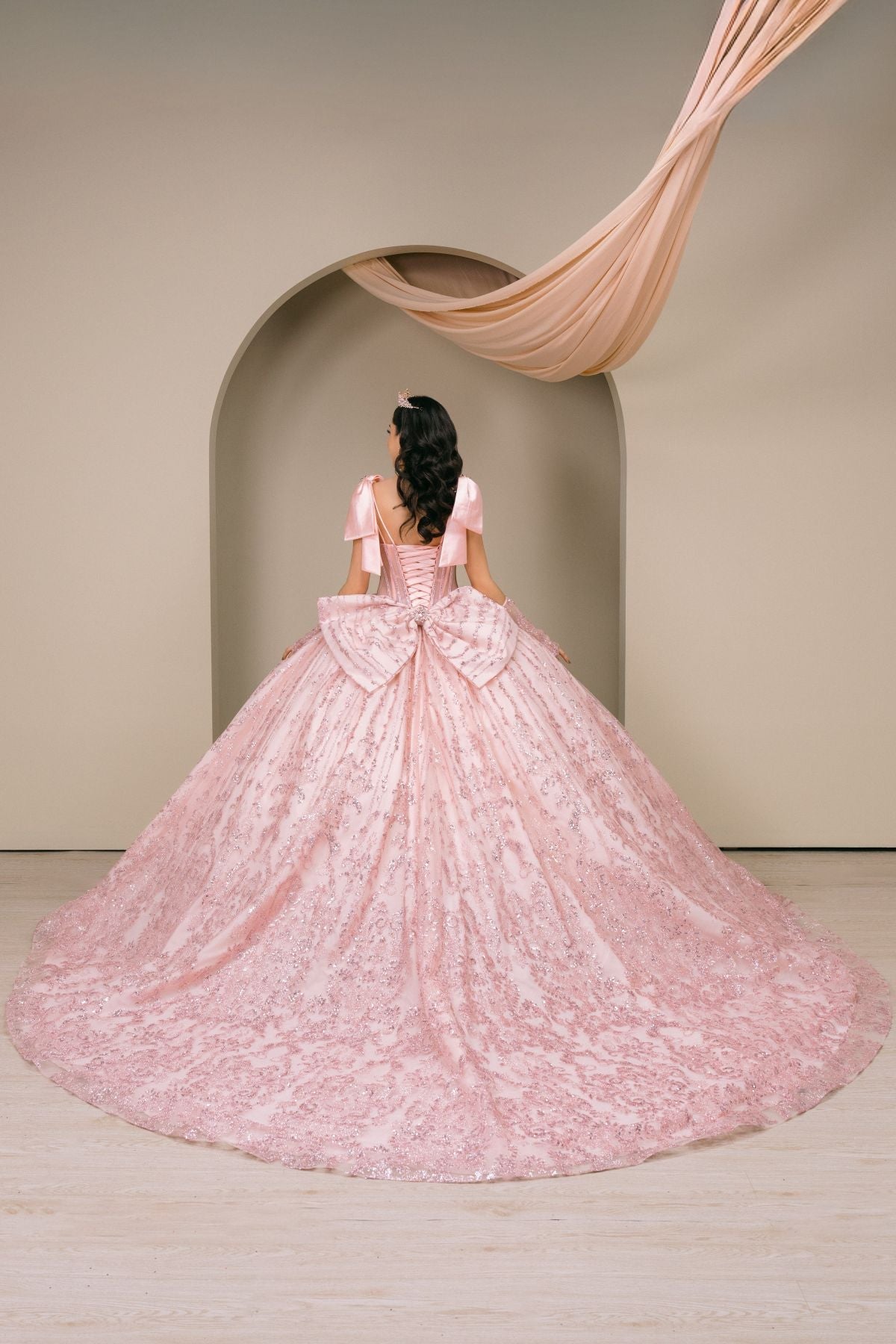 Sleeveless Bow Ball Gown by Cinderella Couture 8530JQ - product image 2