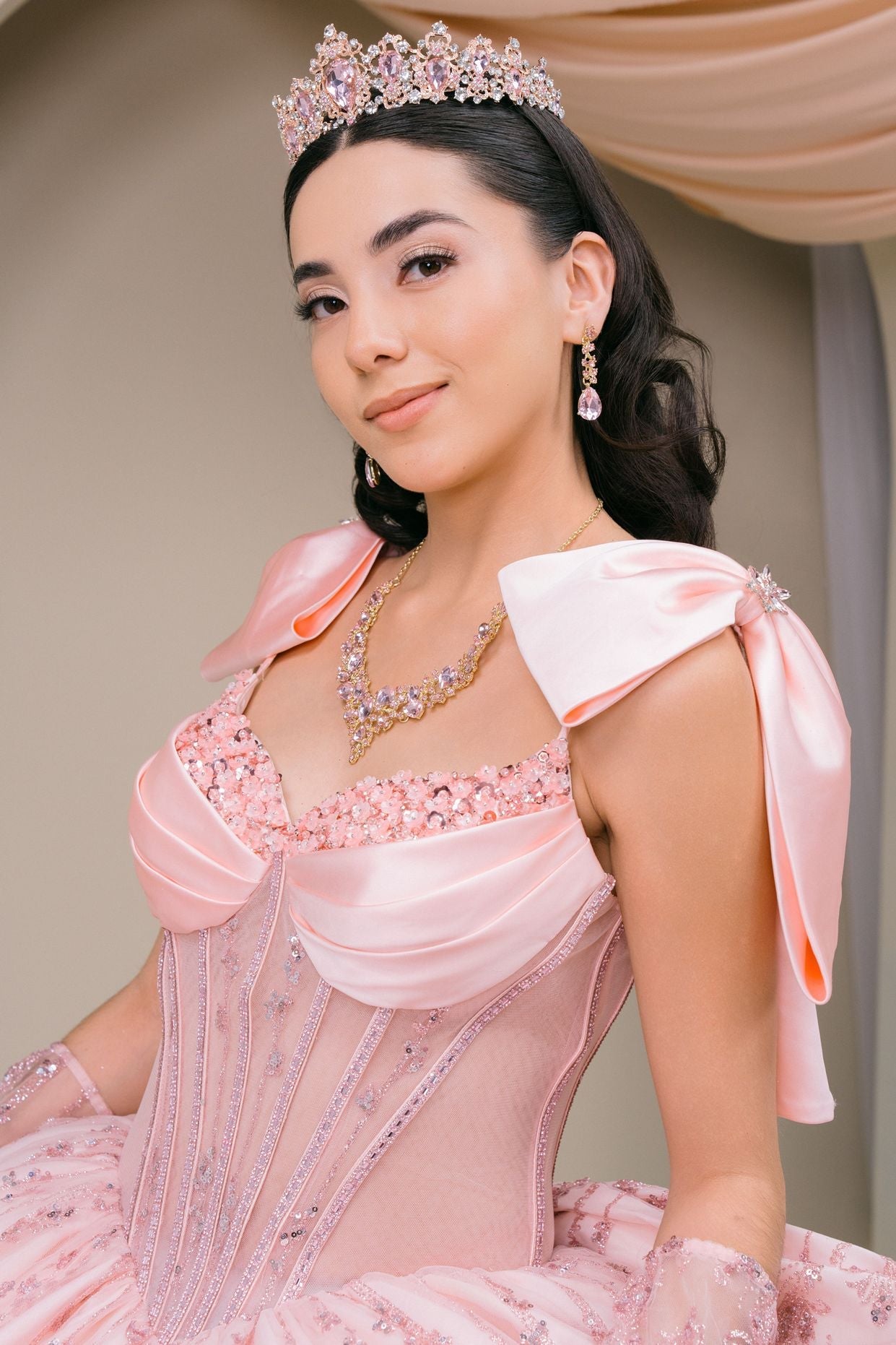 Sleeveless Bow Ball Gown by Cinderella Couture 8530JQ - product image 6