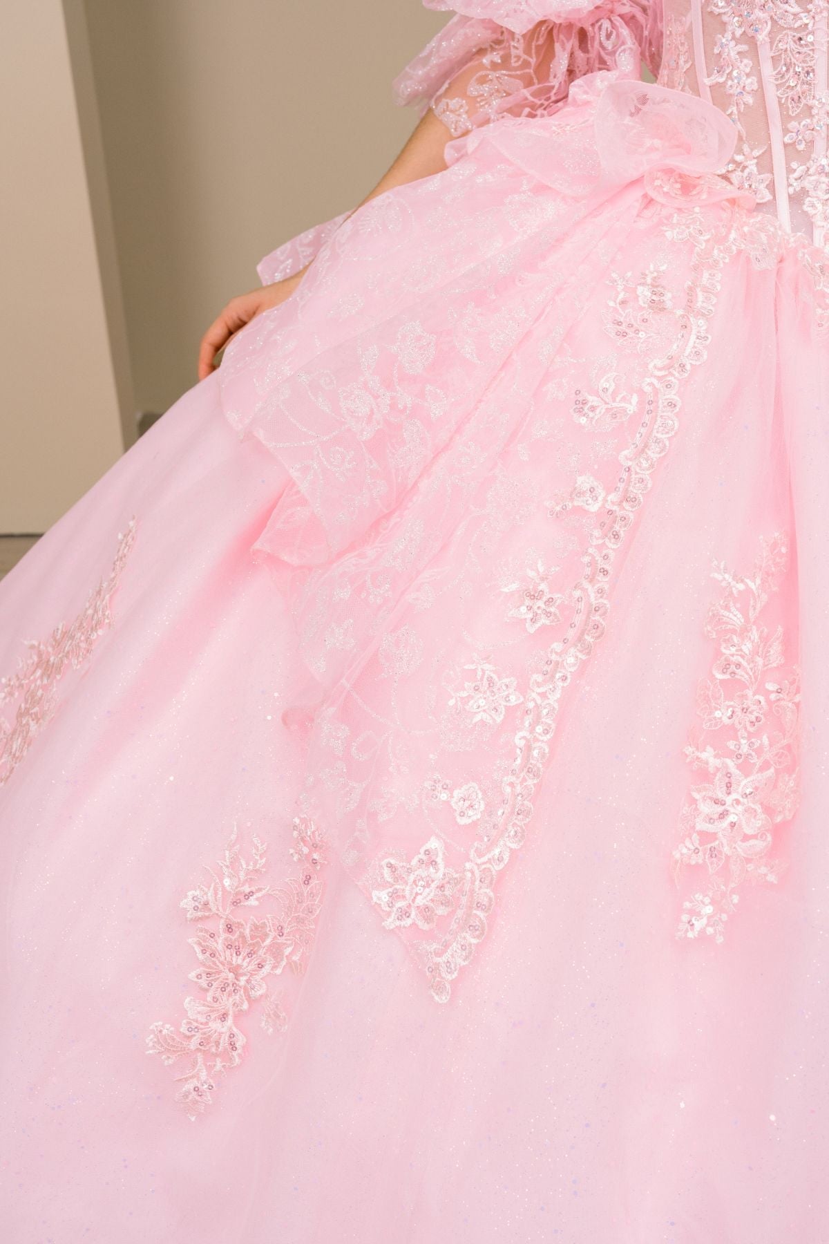 Lace Strapless Ball Gown by Cinderella Couture 8535JQ - product image 7