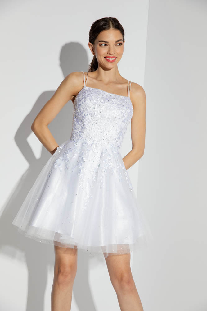 Applique Short Sleeveless A-line Dress by Eureka 9727 - product image 5