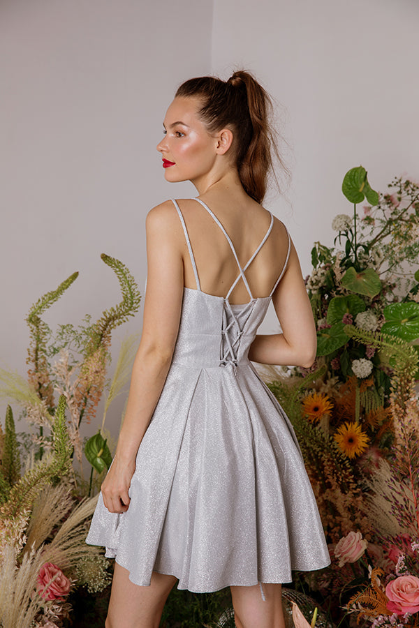 Glitter Short Sleeveless A-line Dress by Eureka 9988 - product image 2