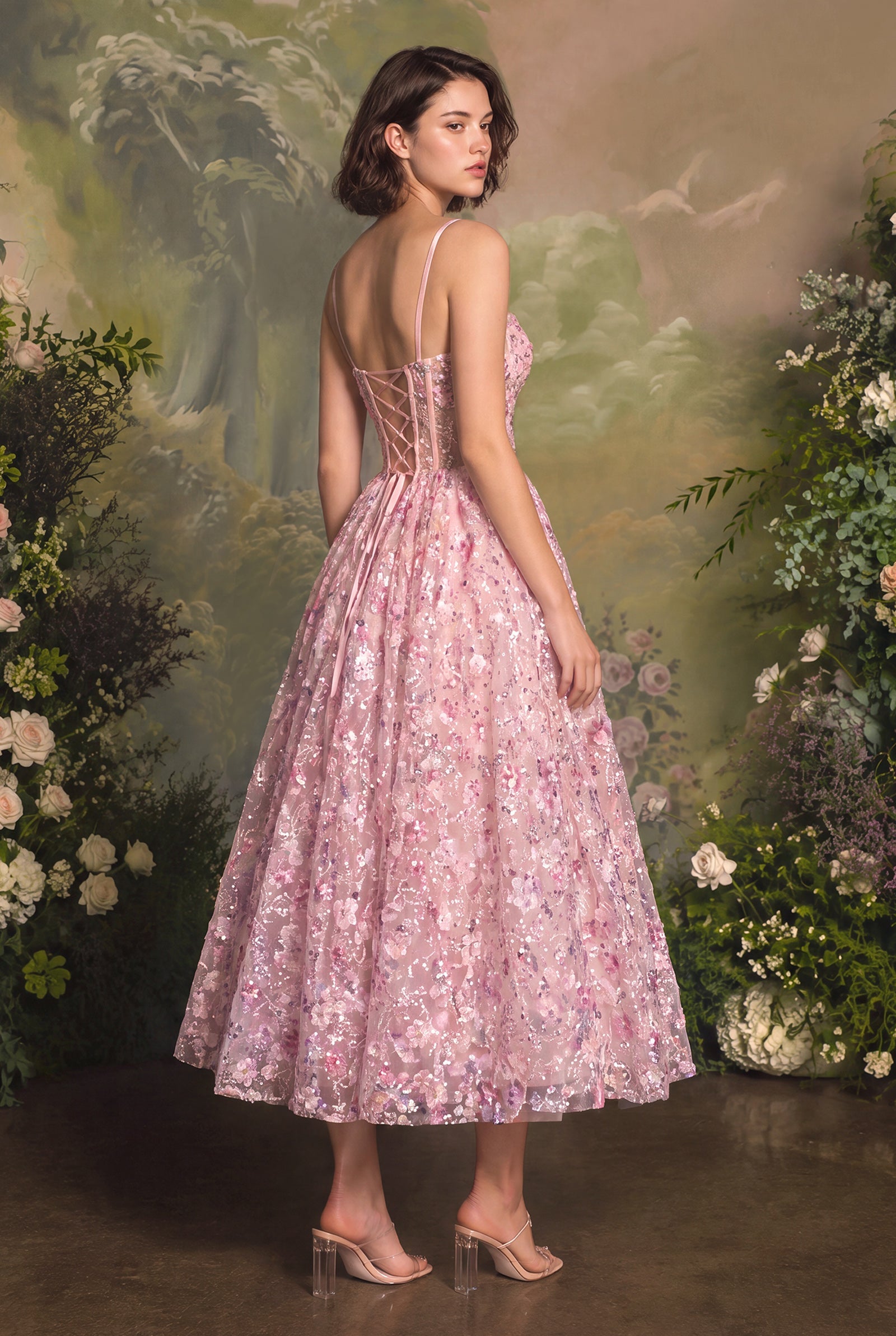 Sleeveless Tea Length Dress by Andrea and Leo A1523 - product image 6